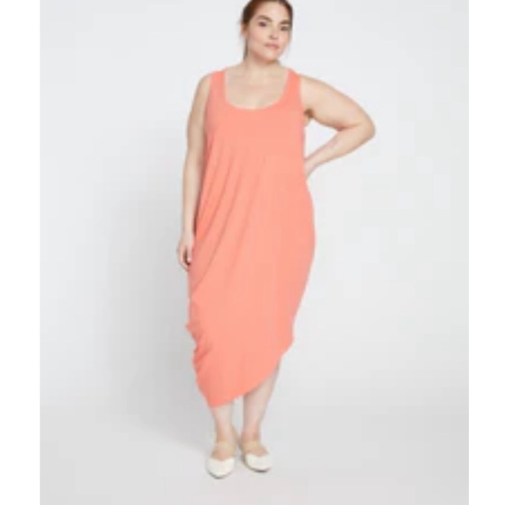 Universal Standard Coral Sleeveless Geneva Maxi Dress